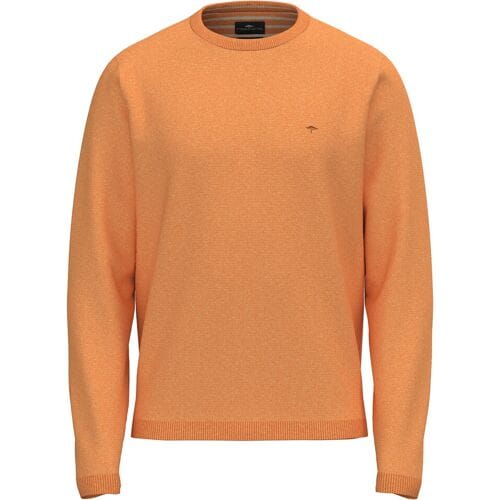 Fynch-Hatton Trui O-Neck Light Air Cotton Tangerine / male