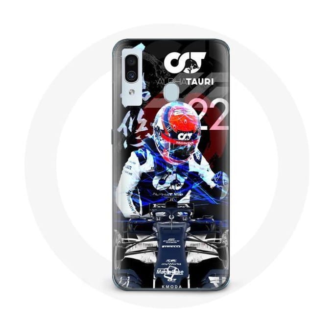 Case voor Samsung Galaxy A30 Formule 1 Yuki Tsunoda Japanse F1-coureur