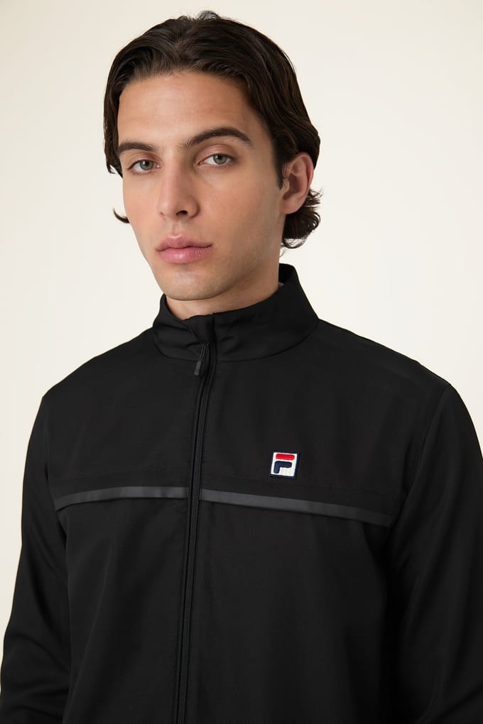 FILA San Siro Regular Blocked Woven Track Jacket Black Taglia: L | Giacche leggere Outlet | Uomo | Nero