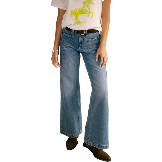 Damesjeans met wijde pijpen Freeman T Porter Jessy SDM