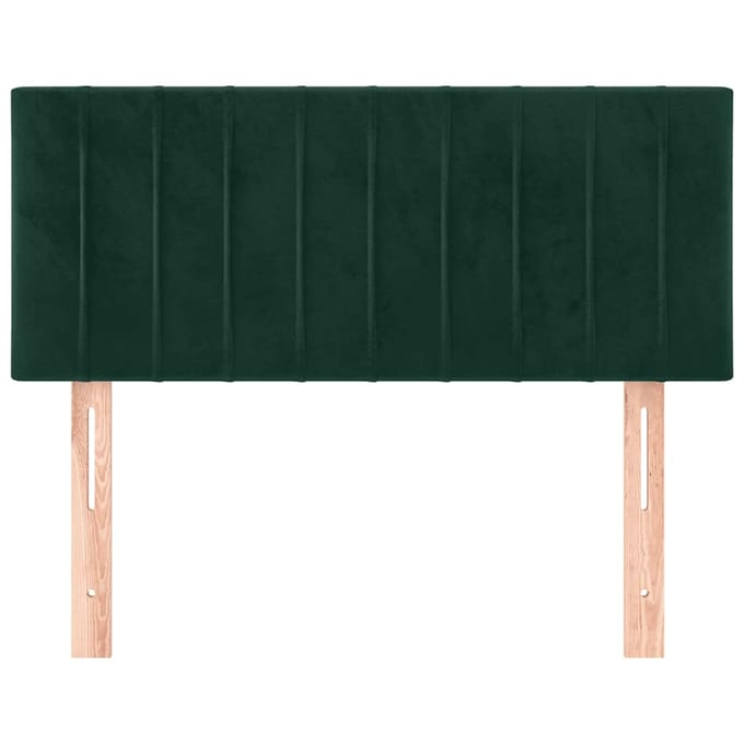 vidaXL - Hoofdbord - 80x5x78/88 - cm - fluweel - donkergroen