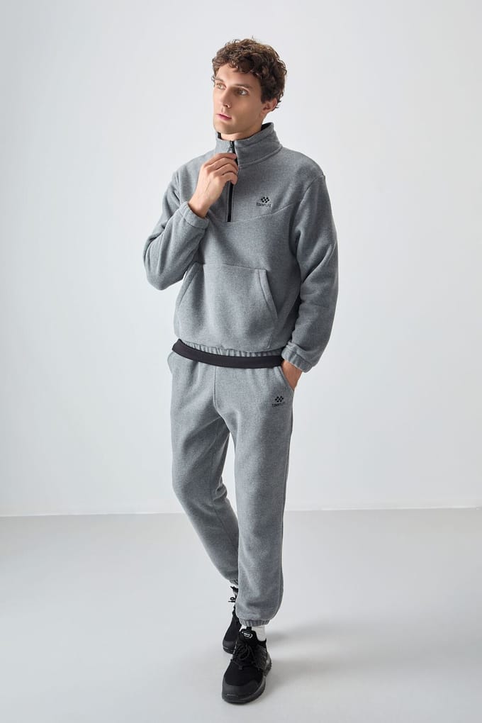 Heren Polyester Sweater- en Broekset