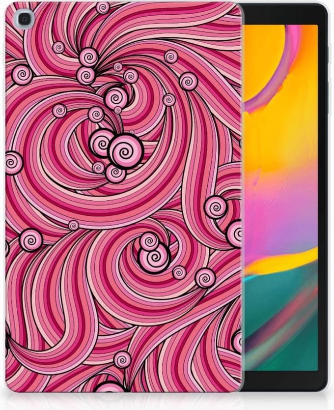 Samsung Galaxy Tab A 10.1 (2019) Tablethoes Swirl Pink
