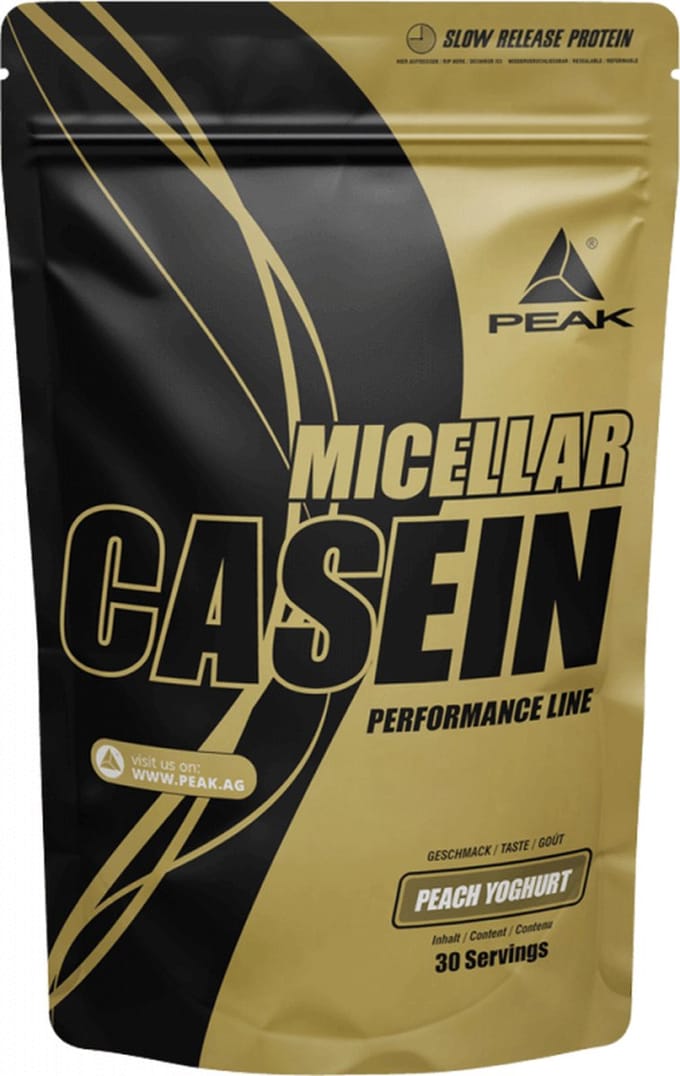 Peak Micellar Casein (900g) Peach Yoghurt - Eiwitten - Caseïne