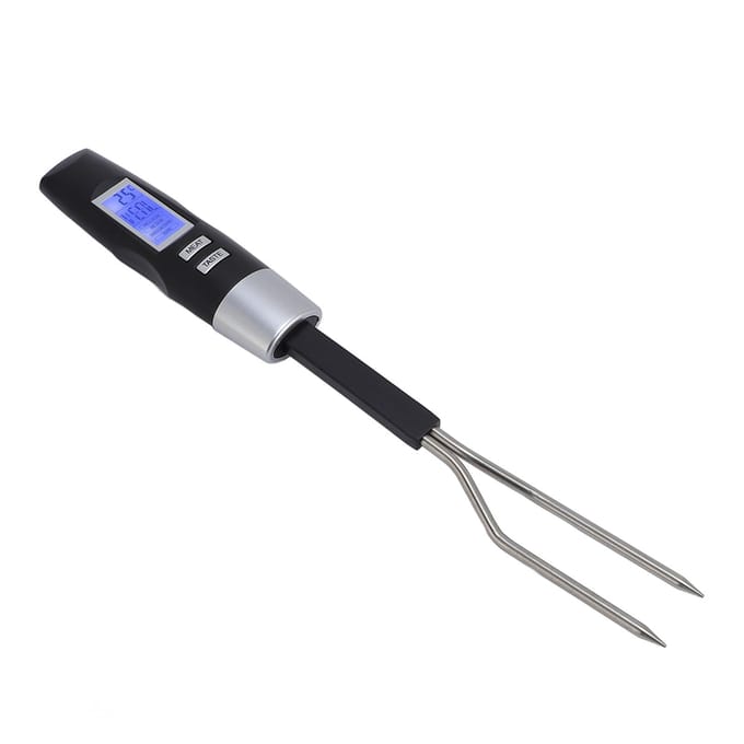 Digitale Temperatuurvork IP67 Waterdicht Direct Afleesbare Vleesthermometer Vork BBQ Benodigdheden black