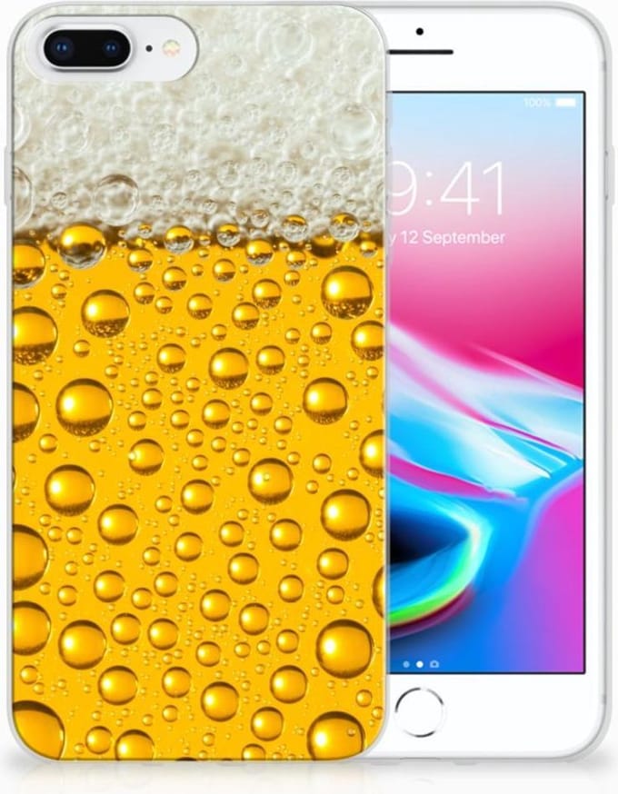 Apple iPhone 7 Plus | 8 Plus Siliconen Case Bier