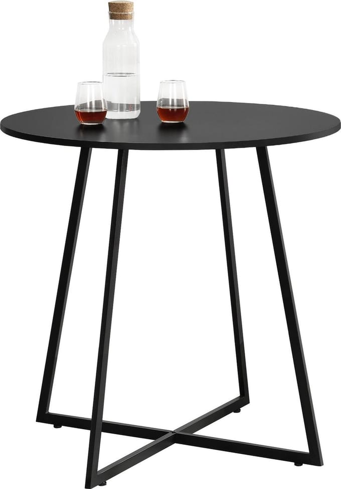 Eettafel Vaggeryd rond 78x80 cm zwart
