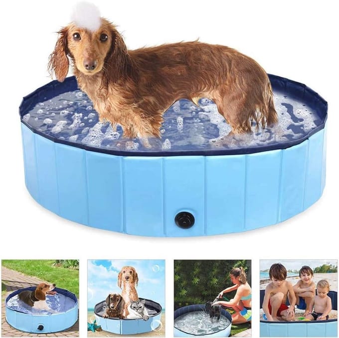 Hondenzwembad Inklapbaar Antislip 80 cm - Ideaal Voor Honden en Kinderen