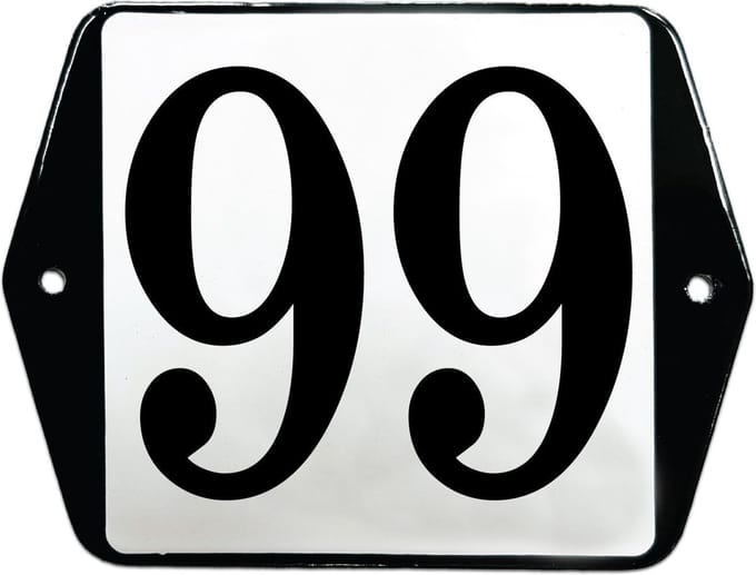 Emaille huisummer model oor - 99