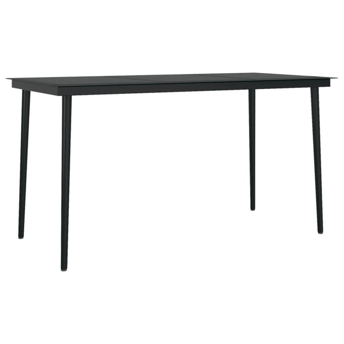 vidaXL - 7-delige - Tuinset - zwart