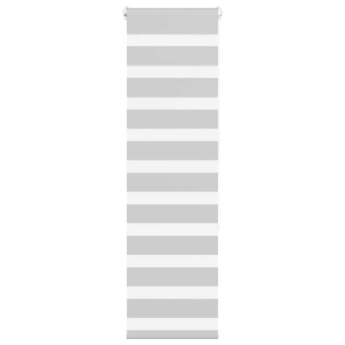 vidaXL - Zebra - rolgordijn - 40x150 - cm - stofbreedte - 35,9 - cm - lichtgrijs