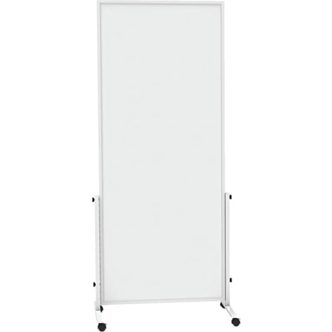 Verrijdbaar whiteboard easy2move MAULsolid - staalplaat met kunststof coating  - B 750 x H 1800 mm - wit gecoat