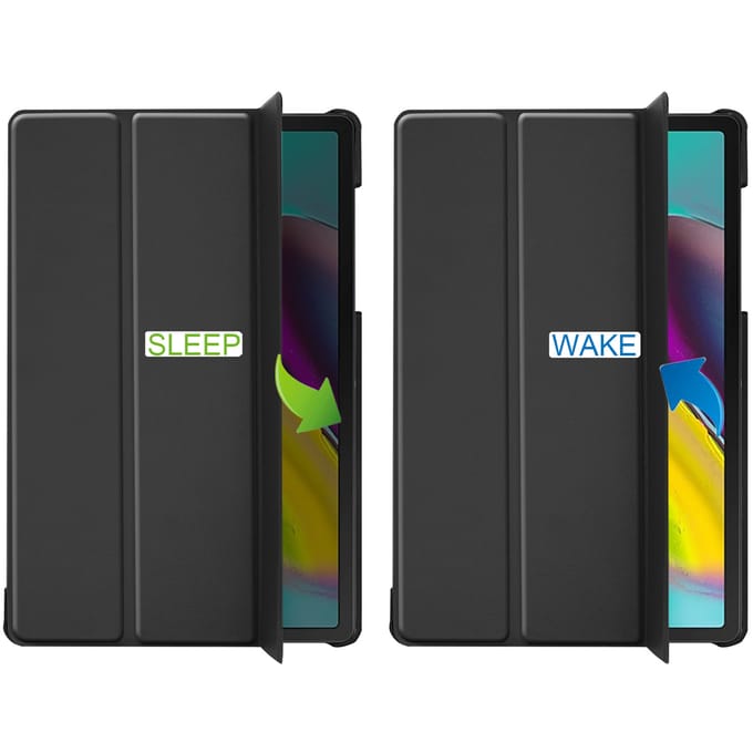 imoshion Tablet Hoes - Geschikt voor Samsung Galaxy Tab S5e - Trifold Bookcase - Zwart