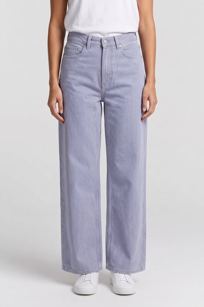 ARKET Tulsi Wide Blue Größe: W30 | Ausgestellte Hosen Outlet | Damen | Blau
