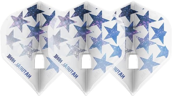 Dart Flights - Standaard Flights - Precisie Darts - Optimale Aerodynamica - Standaard Vorm - Wit Sterren Design