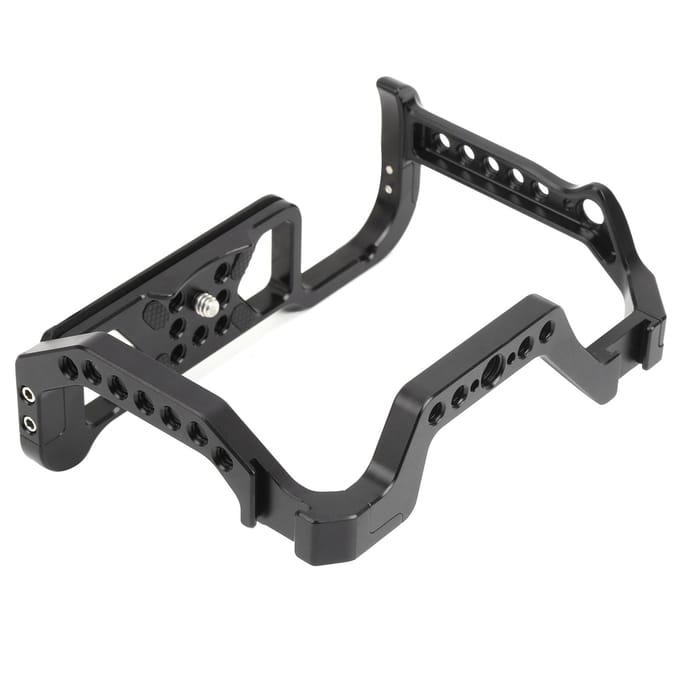 Aluminiumlegering Camera Video Opname Kooi Snelontgrendelings Rig voor Canon EOS R5R6 Camera black