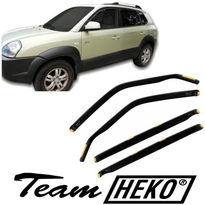 J&;J AUTOMOTIVE | Heko Wind deflectors Voor Hyundai Tucson JM 2004-2010