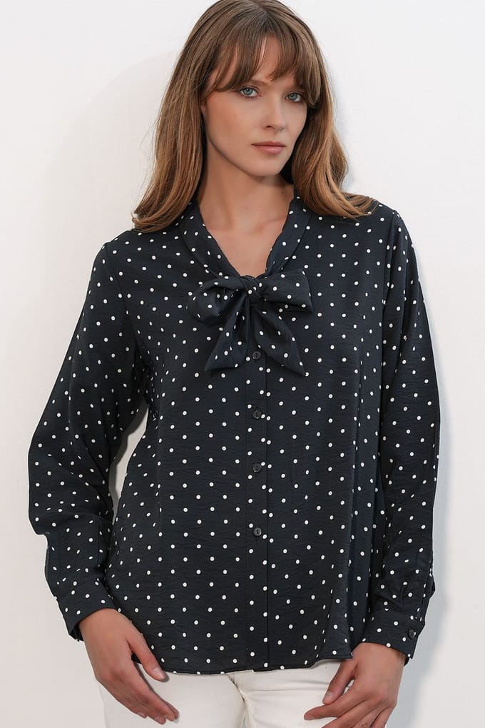 Polkadot Poplin Blouse