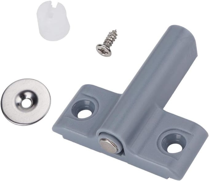 Magnetische Deurstopper - Duwopen Systeem - Kastdeuren Sluiten - Zachte Afsluiting - 10 Stuks - Wit