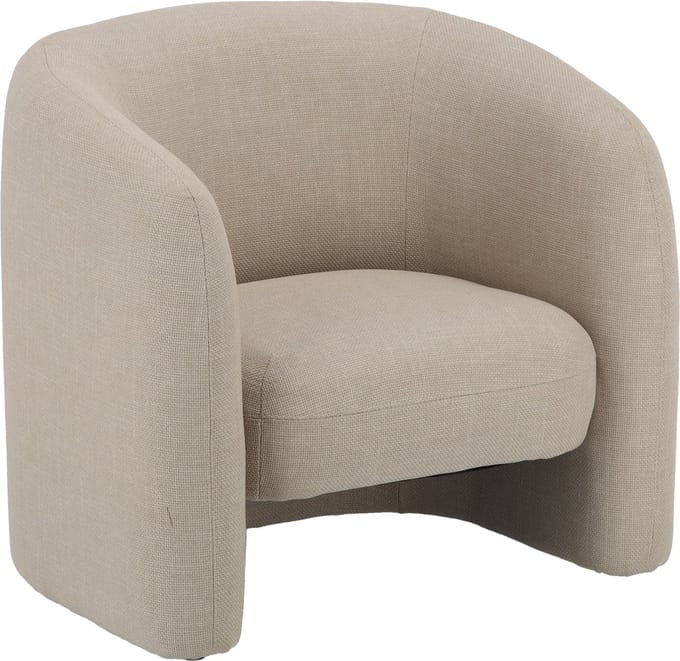 ALMA Lounge Chair Beige | Fauteuil beige