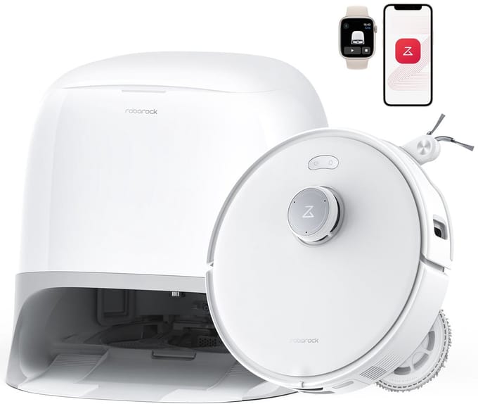 Roborock Qrevo Curv 5A1 0,325 l Zwart, Wit