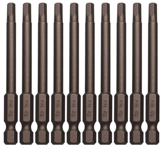H4 Zeskantige Inbussleutel Boorset 10 Stuks - Magnetisch en Multifunctioneel
