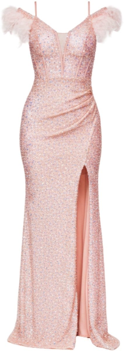 LARICA Jurk - Rits - Jurk Roze S