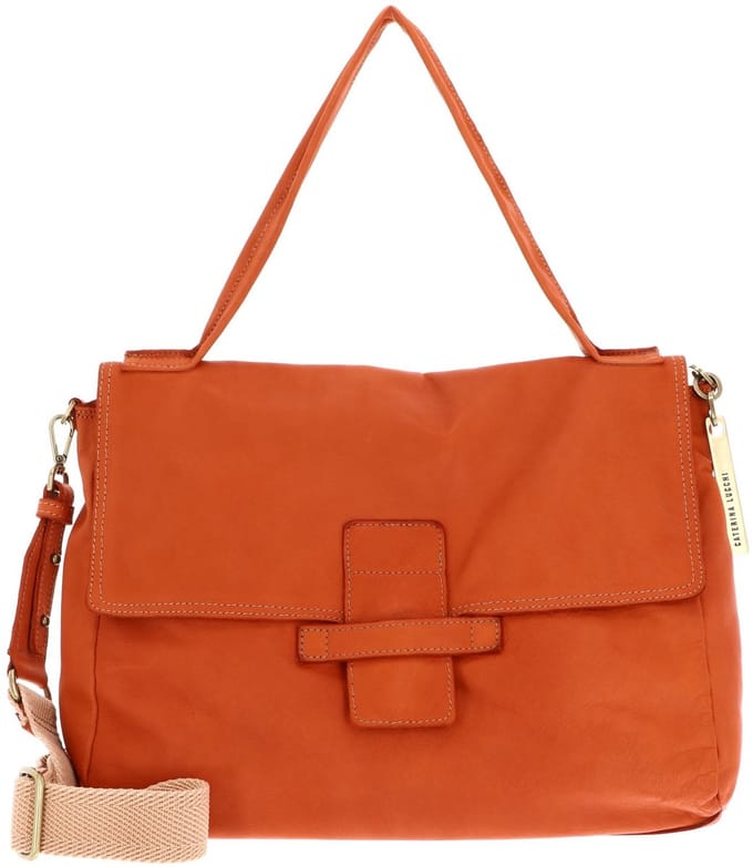 CATERINA LUCCHI Schoudertas Parma Maria Shoulder Bag Carota Terracotta