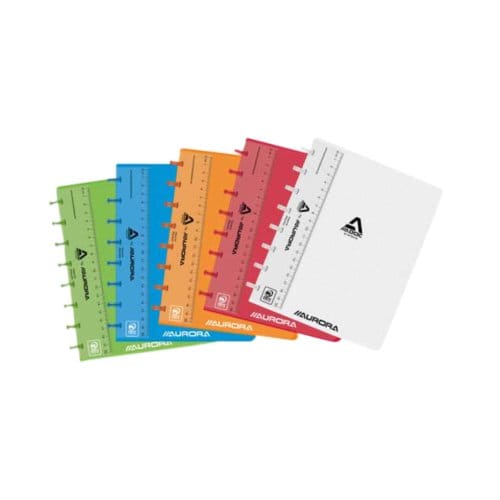 Schrift adoc a5 ruit 5x5mm 144 pagina's 90gr Transparant assorti
