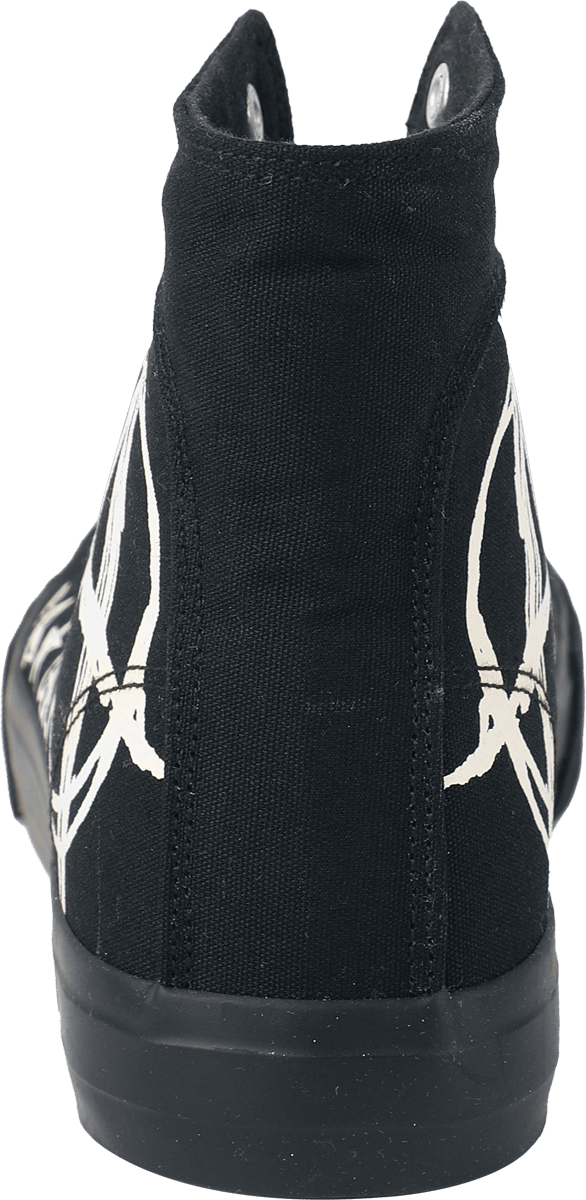 R.E.D. Rock-Engineered Design zwart-witte hoge sneakers met printdetails - Unisex - EU41