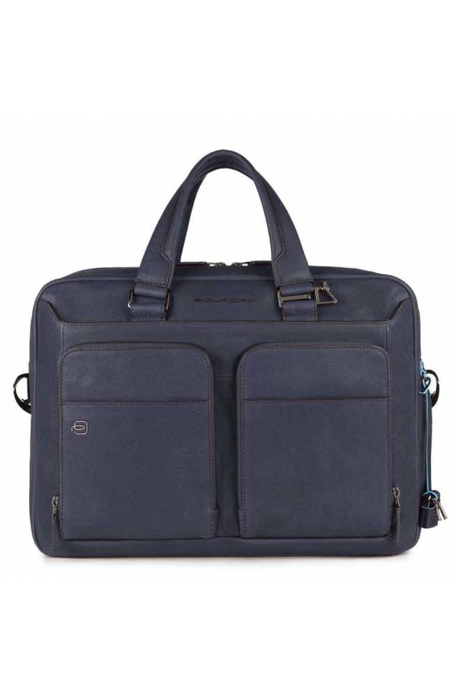 Zak Piquadro zwart vierkant Man Blue Leather - CA2849B3-BLU4