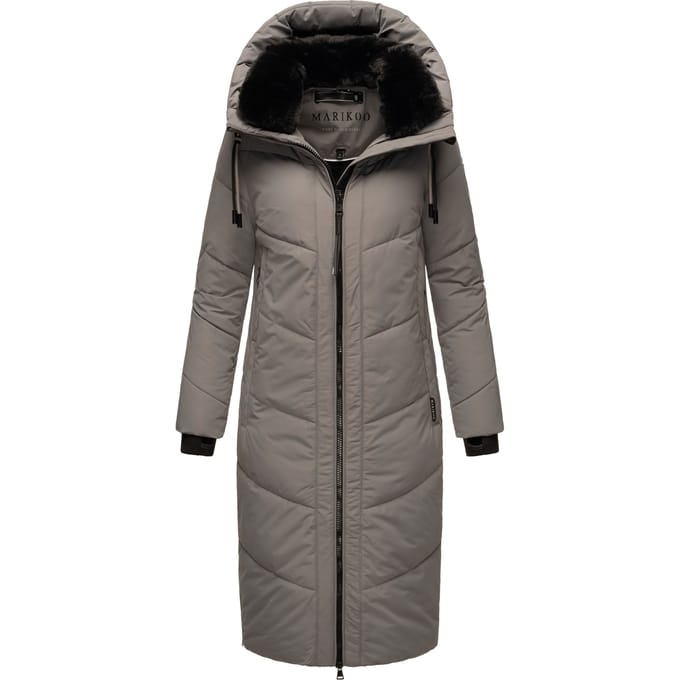 Marikoo Nadaree dames winterjas – lang, warm & met capuchon