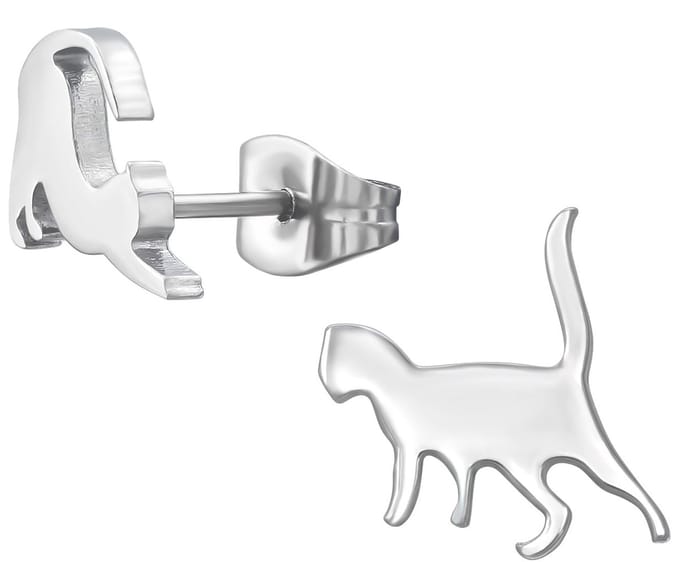 CS Joy - Kat poes oorbellen - Chirurgisch staal - 10 mm