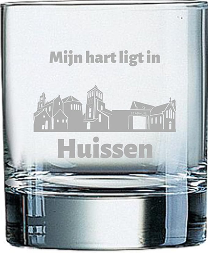 Gegraveerde Whiskeyglas 20cl Huissen