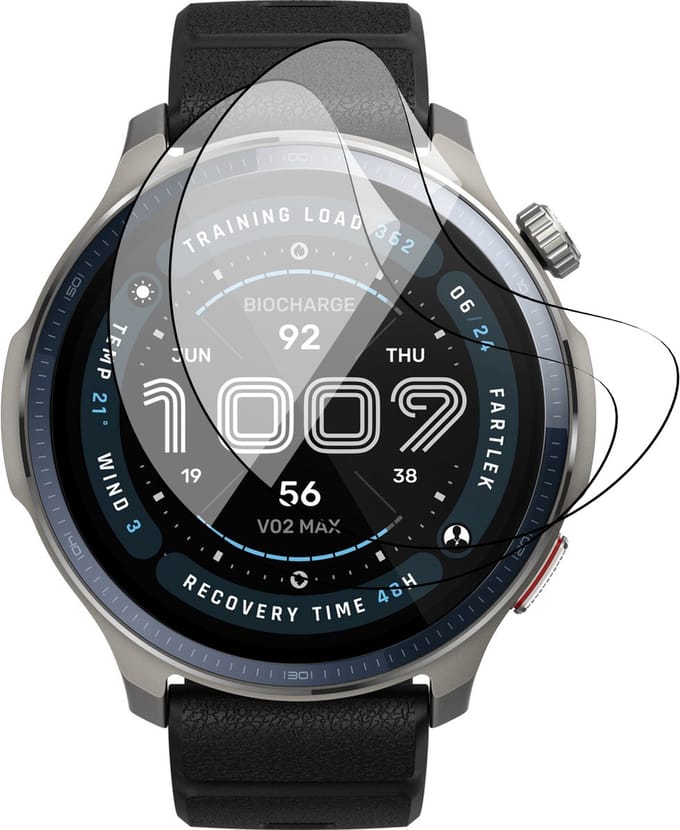 Screenprotector geschikt voor Amazfit Balance 2 - 2x FlexGuard Screen Protector
