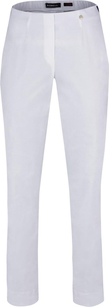 Robell Marie Dames Comfort Stretch Broek - Wit Maat 40