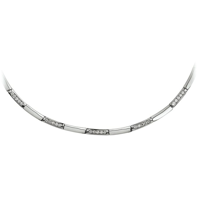 Collier Zirkonia 4,0 Mm 42 + 3 Cm