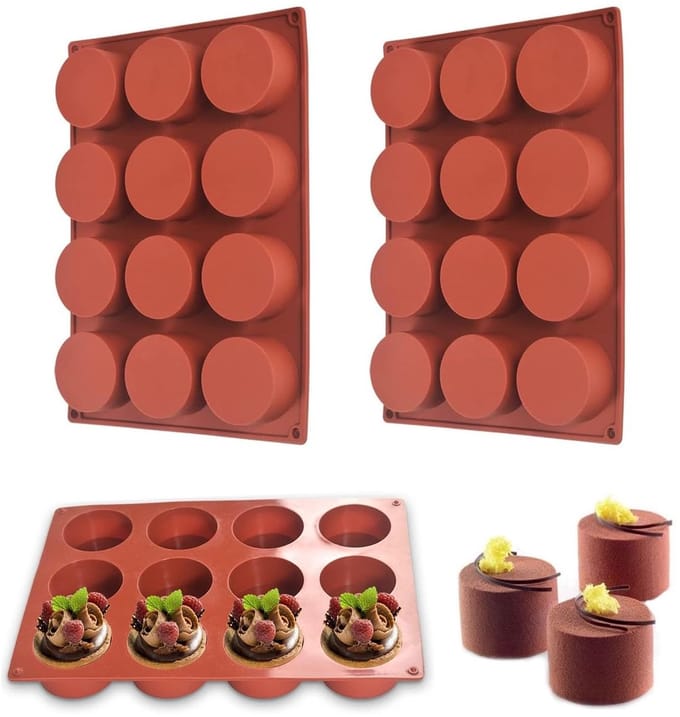 Cosensi - Set van 12 Siliconen Bakvormen voor Cake Pops en Chocolade