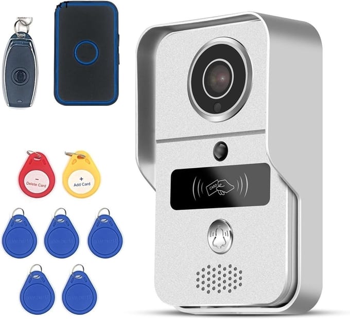 Slimme Videodeurbel - Video Intercom - Veiligheid Thuis - 1080p HD Camera - Ondersteunt 256GB - Zwart