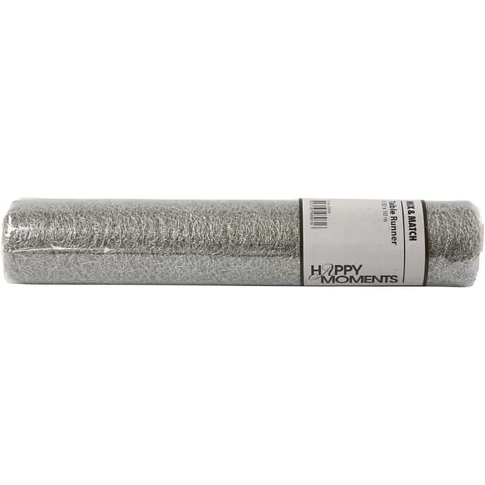 Tafelloper, b: 30 cm, zilver, 10 m