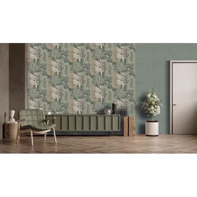 Decoprint Antibes Behang abstracte bomen - AN28283   5415058090319   Behang