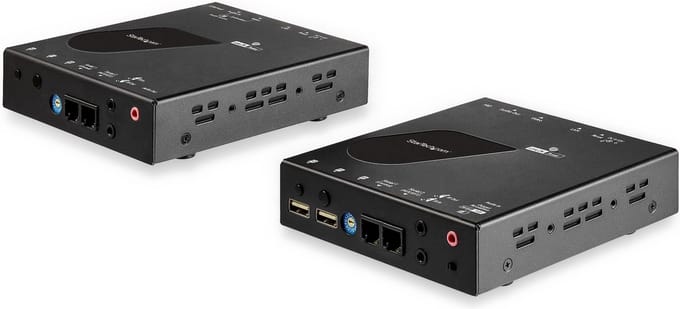 StarTech.com SV565HDIP HDMI KVM Extender over IP Network - 4K 30Hz HDMI 2.0 and USB over IP LAN or Cat5e/Cat6 Ethernet Cable Up to 100 Meters
