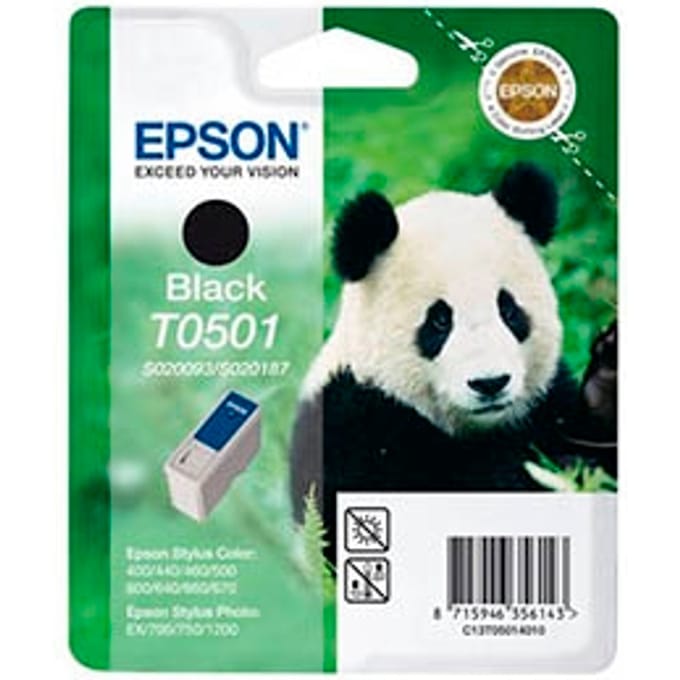 Epson T0501 inktcartridge zwart (origineel)