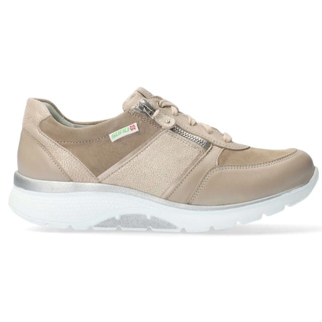Mephisto Sano Izae - dames wandelsneaker - Taupe - maat 35 (EU) 2.5 (UK)