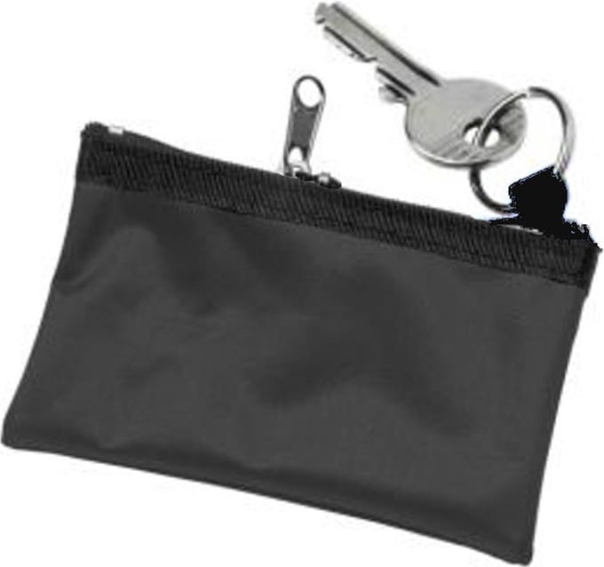 Sleutelhanger - Sleuteletui - Nylon Sleuteltasje - Zwart