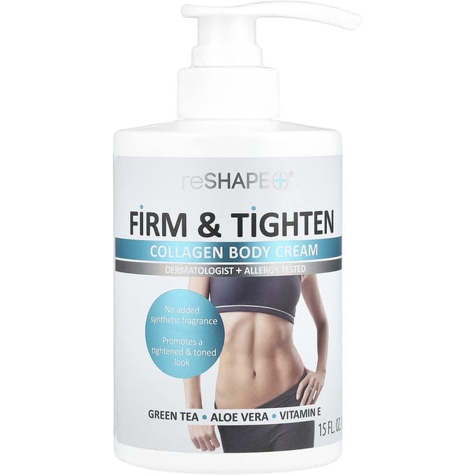 Reshape Plus, Perm & Tyton, crème pour le corps au collagène, 15 fl oz (444 ml) white
