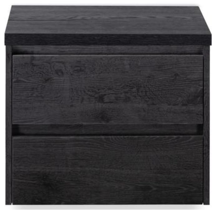 Dante Badmeubelset 60 cm - Black Oak - Wastafelbovenblad