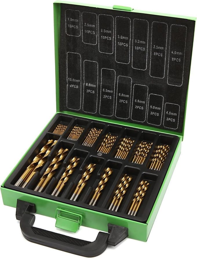 99 Delige HSS - TIN Gecoate Borenset