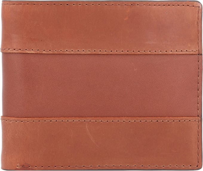 FOSSIL Portemonnee Everett Large Coin Pocket Bifold Medium Brown Bruine