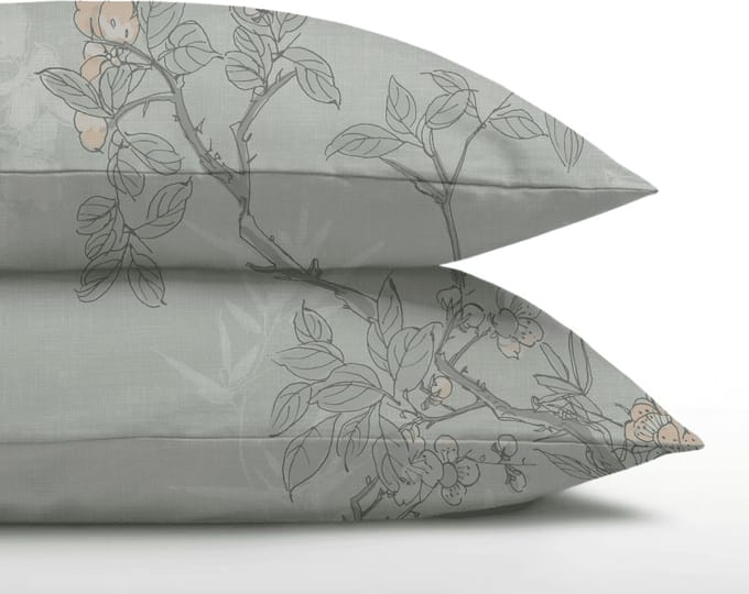 Zelesta Everyday Design Kussensloop Set van 2 - Aqua Forest 80x80cm